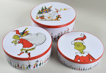 The Grinch (Set of 3) Nested Storage Tins