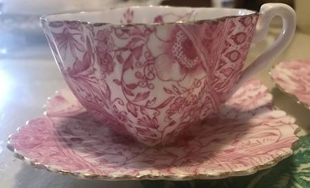 3745 Flat Cup & Saucer Set by J F Wileman