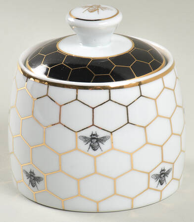 Honeycomb Sugar Bowl & Lid