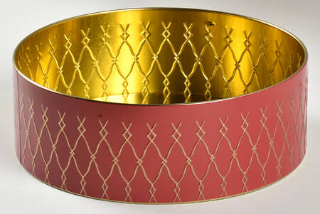 Noel Medium Round Storage Tin No Lid