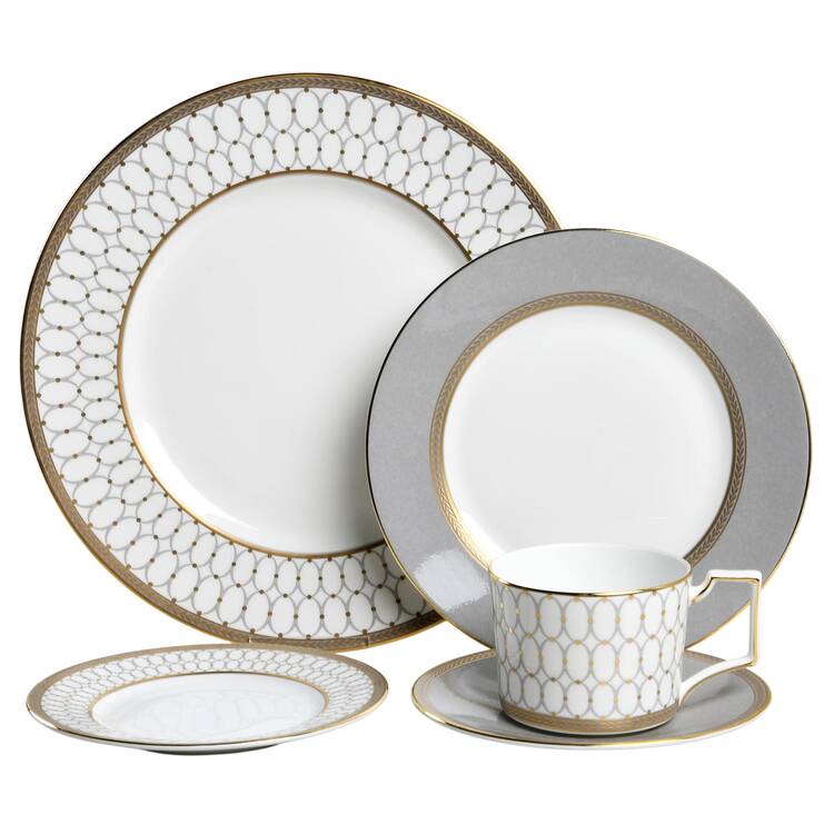 Renaissance Grey 5 Piece Place Setting