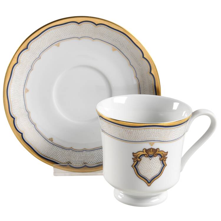 The White House Collection Footed Cup & Saucer Set