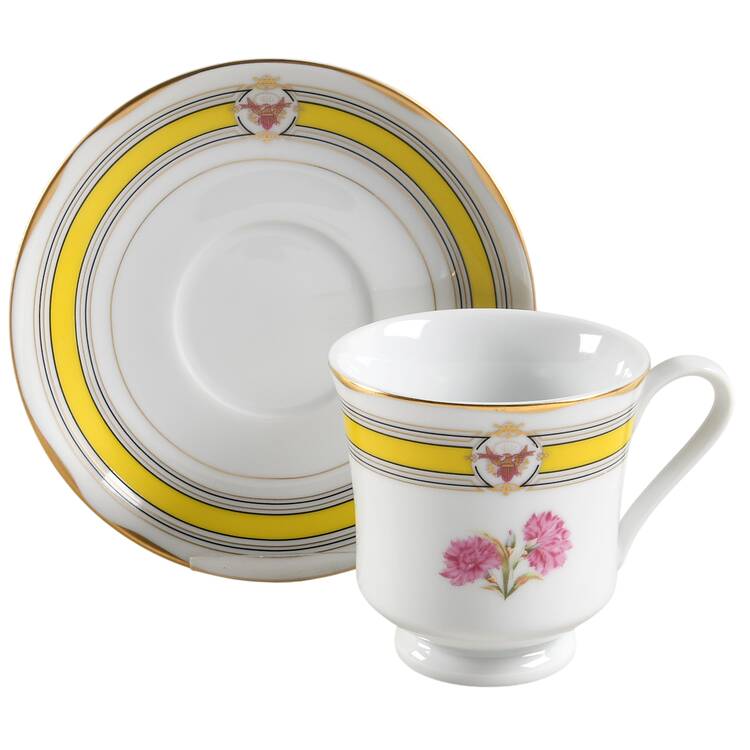 The White House Collection Footed Cup & Saucer Set