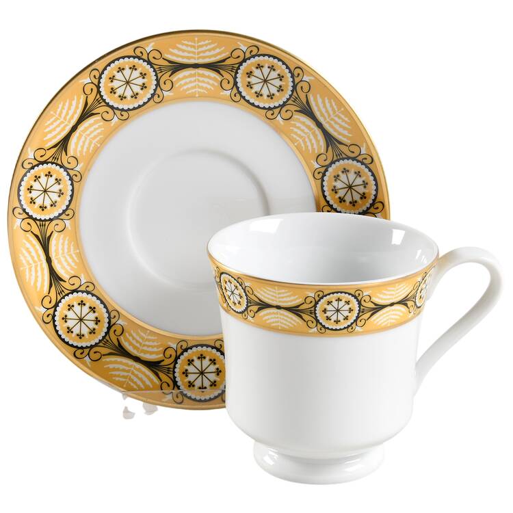 The White House Collection Footed Cup & Saucer Set
