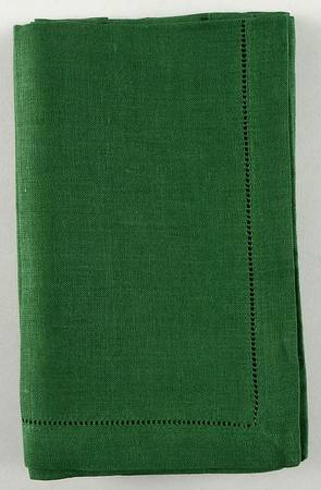 Fine Linens, Napkins (4 Pack) 20" x 20" Emerald Green Napkin