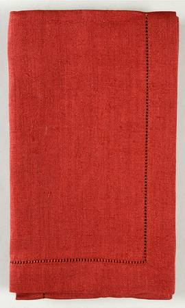 Fine Linens, Napkins (4 Pack) 20" x 20" Cinnabar Napkin