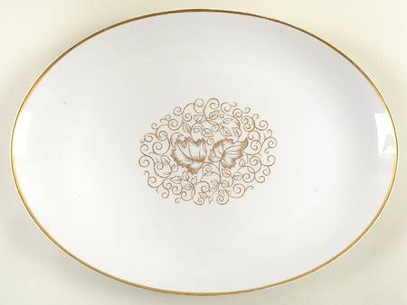 Dorchester 12" Oval Serving Platter by Yamaka
