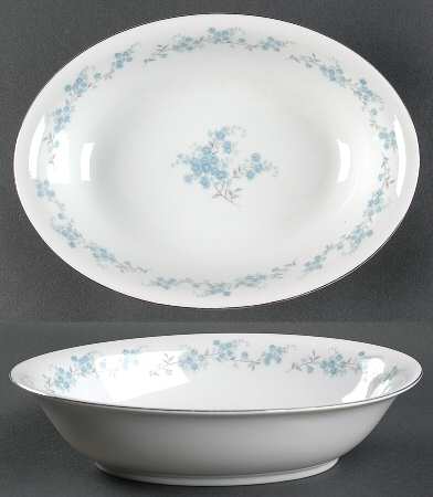 Nancy (Center Design) 10" Oval Vegetable Bowl