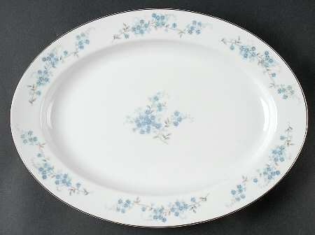 Nancy (Center Design) 14" Oval Serving Platter