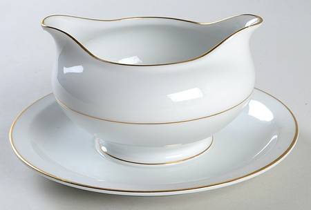 Royalty Gravy Boat with Attached Underplate by Yamato