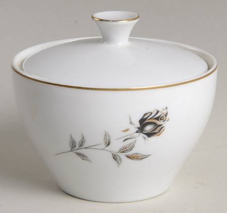 Antique Rose Sugar Bowl & Lid