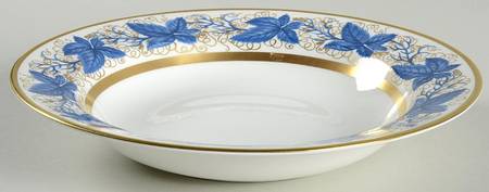 Hampton Court Blue Large Rim Soup Bowl