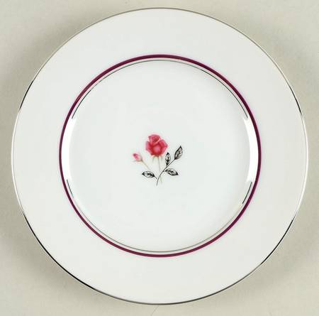 Wedding Rose Bread & Butter Plate
