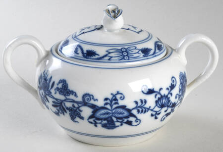 Blue Onion Sugar Bowl & Lid