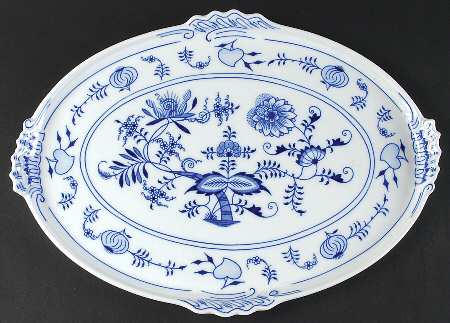 Blue Onion 16" Oval Handled Tray
