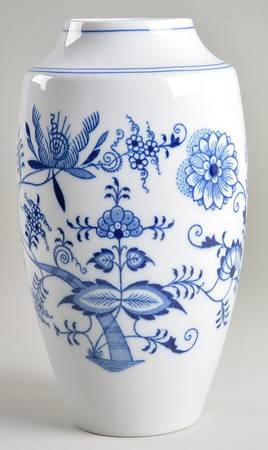 Blue Onion 10" Vase