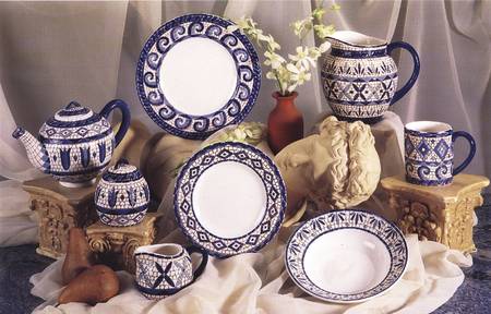 Blue Mosaic Dinner Plate