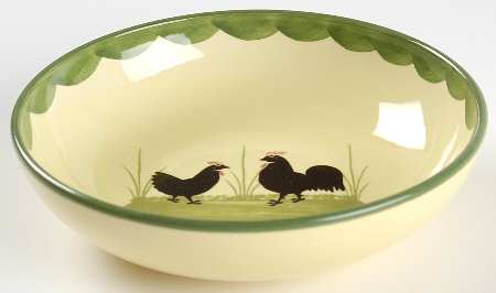 Cocks and Hens Coupe Cereal Bowl