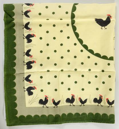 Cocks and Hens Square Tablecloth