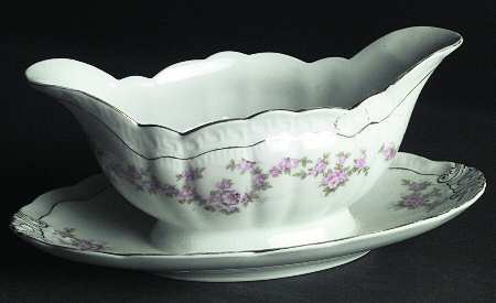 SCR227 Gravy Boat with Attached Underplate by Scherzer