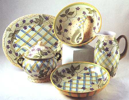 Viola Mint Sugar Bowl & Lid