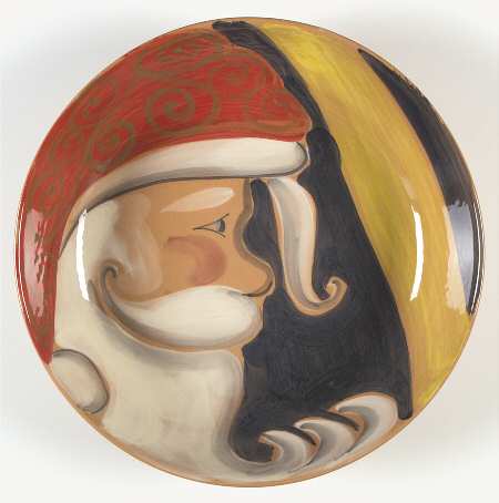 Jolly St. Nick 13" Pasta Serving Bowl