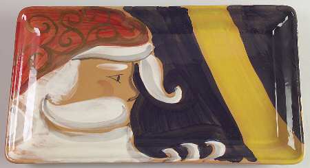 Jolly St. Nick Rectangular Tray