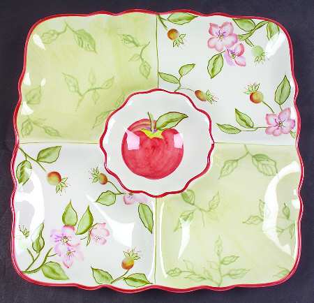 Apple Blossoms 1 Piece Chip & Dip
