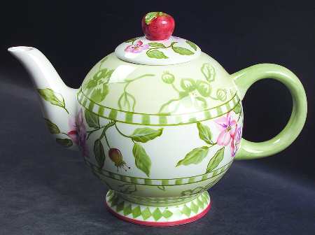 Apple Blossoms Teapot & Lid