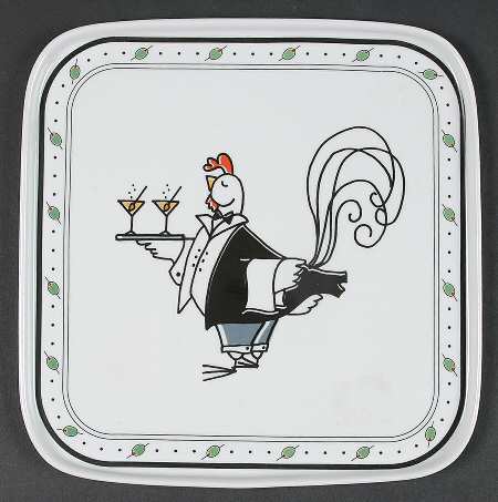 Cocktails 9" Square Tray