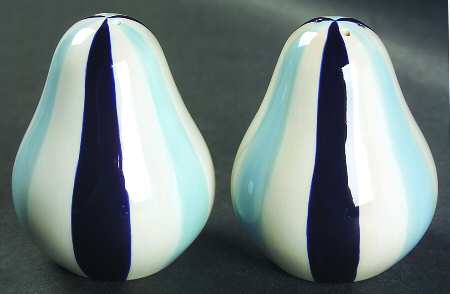 Stripes Blue (Blue Navy White) Salt & Pepper Set