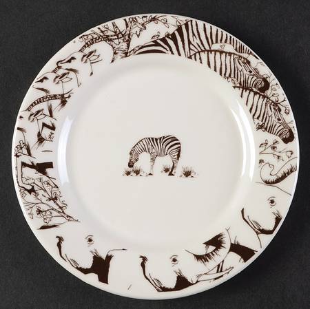 Safari Animal Toile Canape Plate
