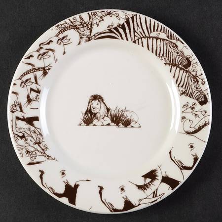 Safari Animal Toile Canape Plate