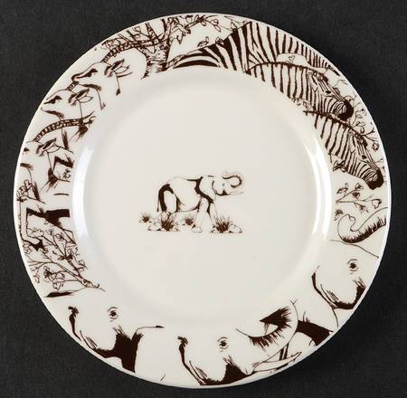 Safari Animal Toile Canape Plate