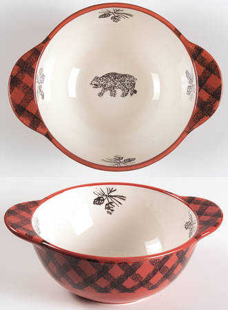 Cabin Fever (Woolrich) Lugged Soup/Cereal Bowl