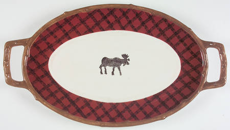 Cabin Fever (Woolrich) 21" Oval Serving Platter