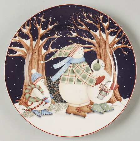 Winter Wonders Salad Plate