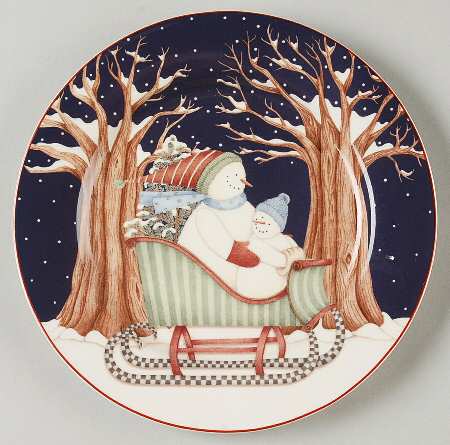 Winter Wonders Salad Plate