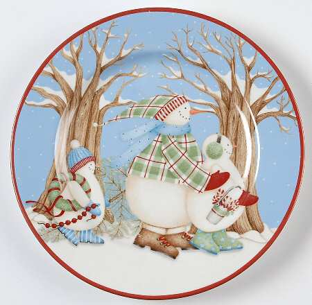 Winter Wonders Salad Plate
