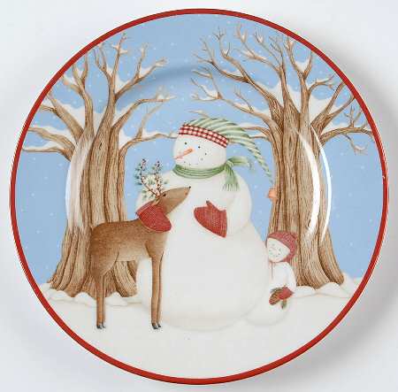 Winter Wonders Salad Plate