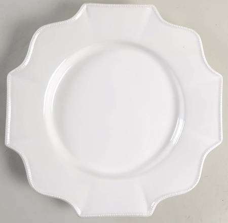 Quadra White Salad Plate