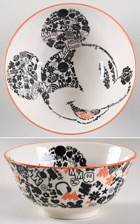 All Over Mickey & Minnie Tidbit Bowl