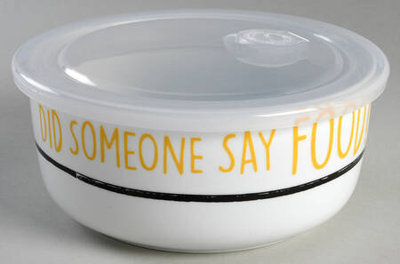 Peanuts 32 Oz Round Plastic Microwave Bowl w/Vent Lid