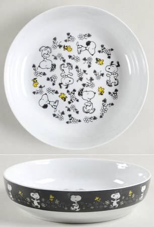 Peanuts Floral Individual Dinner Bowl