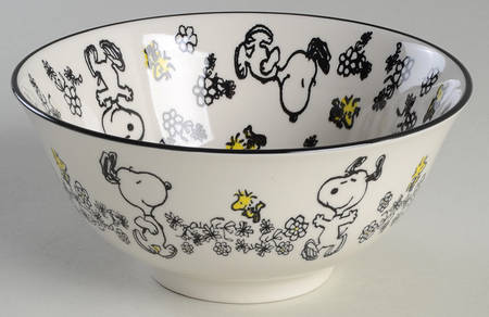 Peanuts Floral Soup/Cereal Bowl