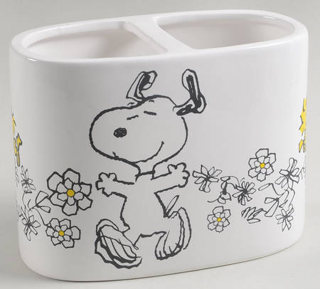Peanuts Floral Toothbrush Holder