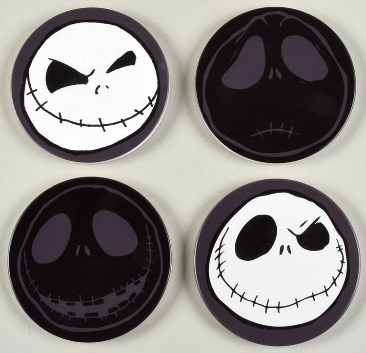 Nightmare Before Christmas Coaster - Set of 4 Motifs 1-4