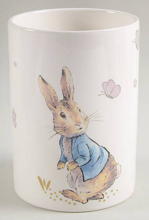 Peter Rabbit Gold Cookie Jar No Lid
