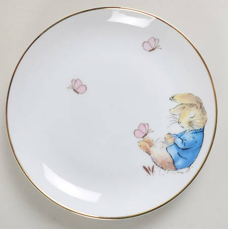 Peter Rabbit Gold Appetizer Plate