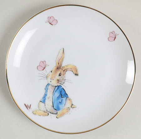 Peter Rabbit Gold Appetizer Plate